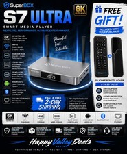 SuperBox S7 Ultra 128GB 6K TV Box w/ Backlit Remote   Compare To VSEE Ultra