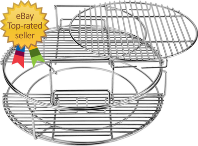 #ad #ad BBQ Expander Rack Kit Large Green Egg Grill Accessories BGE Kamado $166.18