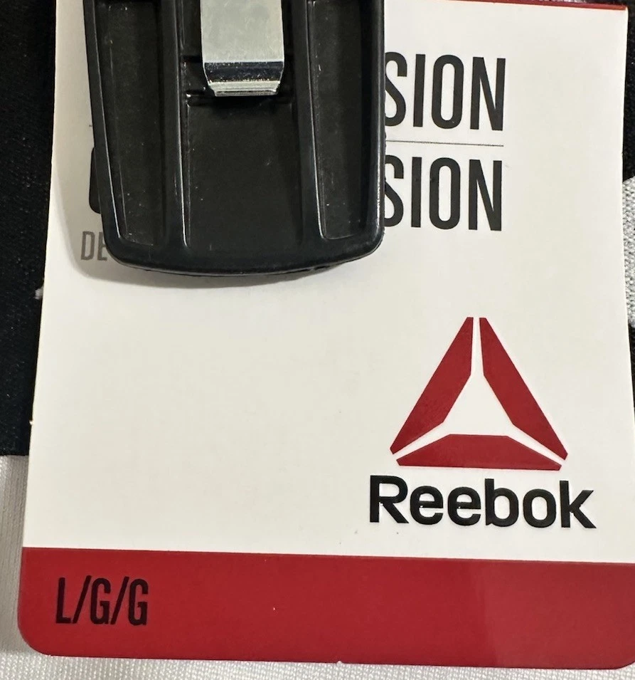 Reebok Men’s Lg Compression Tights, Rash Guard, Moisture Wicking, White - Image 4 of 4