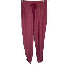 LOGO Lounge by Lori Goldstein French Terry Pant with Ruched Leg XX-Small Size