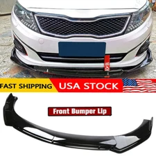 Glossy Black Front Bumper Lip Splitter Spoiler Body Dual-Layer For Kia Optima K5