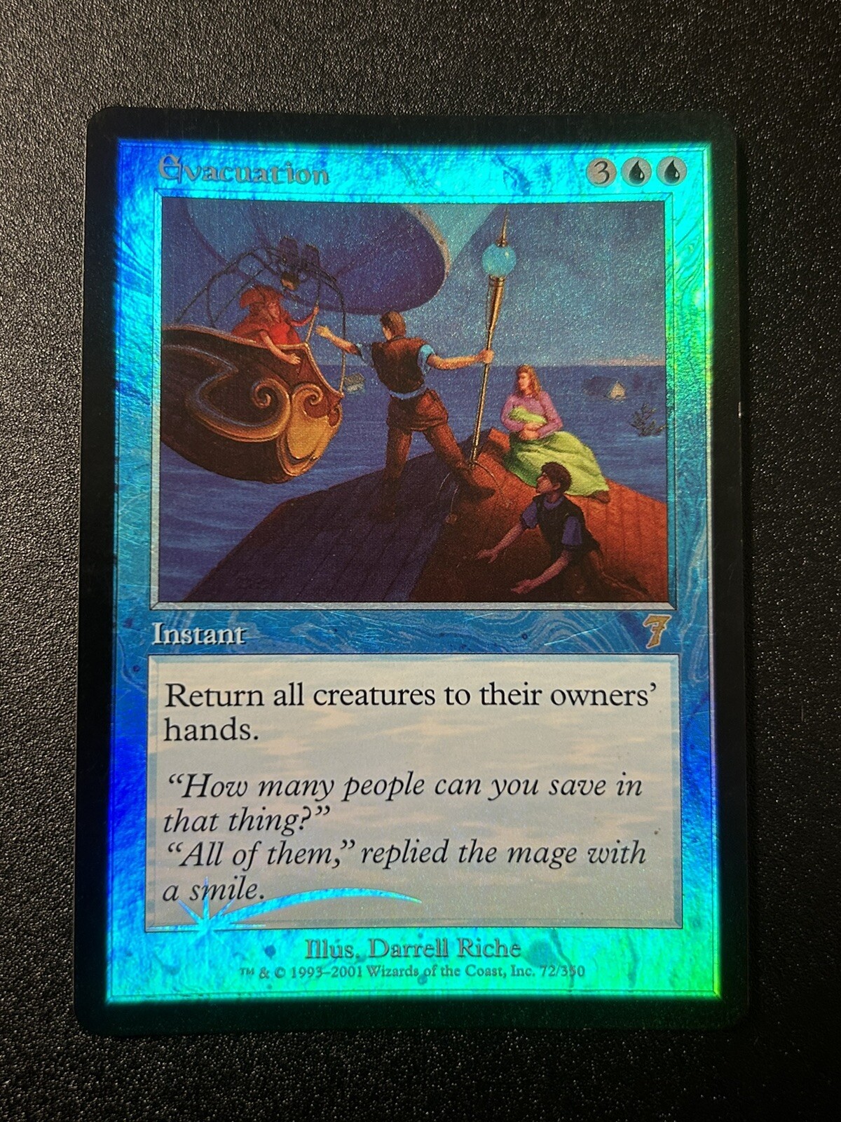 FOIL Evacuation | MtG Magic 7th Edition | English | Near Mint-Mint (NM-M)