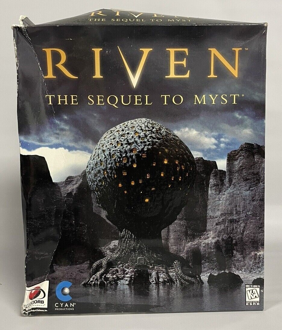 Riven: The Sequel to Myst for PC With Damaged Big Box 1997