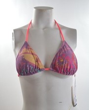 NWT WOMENS BILLABONG SEVEN THREE TRIANGLE BIKINI TOP 40 M multi swimwear