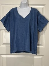 Esby Denim Top. Made in the USA. Size M