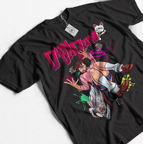 Dandadan Okarun T-Shirt Okarun Momo Ayase Kawai Best Anime Cute Girl Waifu Shirt - Bild 1 von 5