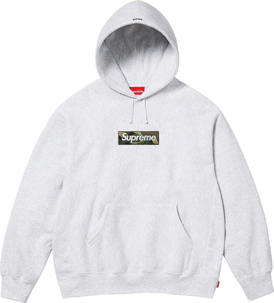 Small Supreme Box Logo Hooded Sweatshirt Camo Ash Grey FW23 Small Supreme Box Logo Hooded Sweatshirt Camo Ash Grey FW23