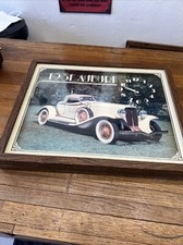 Vintage SPARTUS Quartz "1931 AUBURN" Wall Clock * 21 in. x 17 in. Made in USA