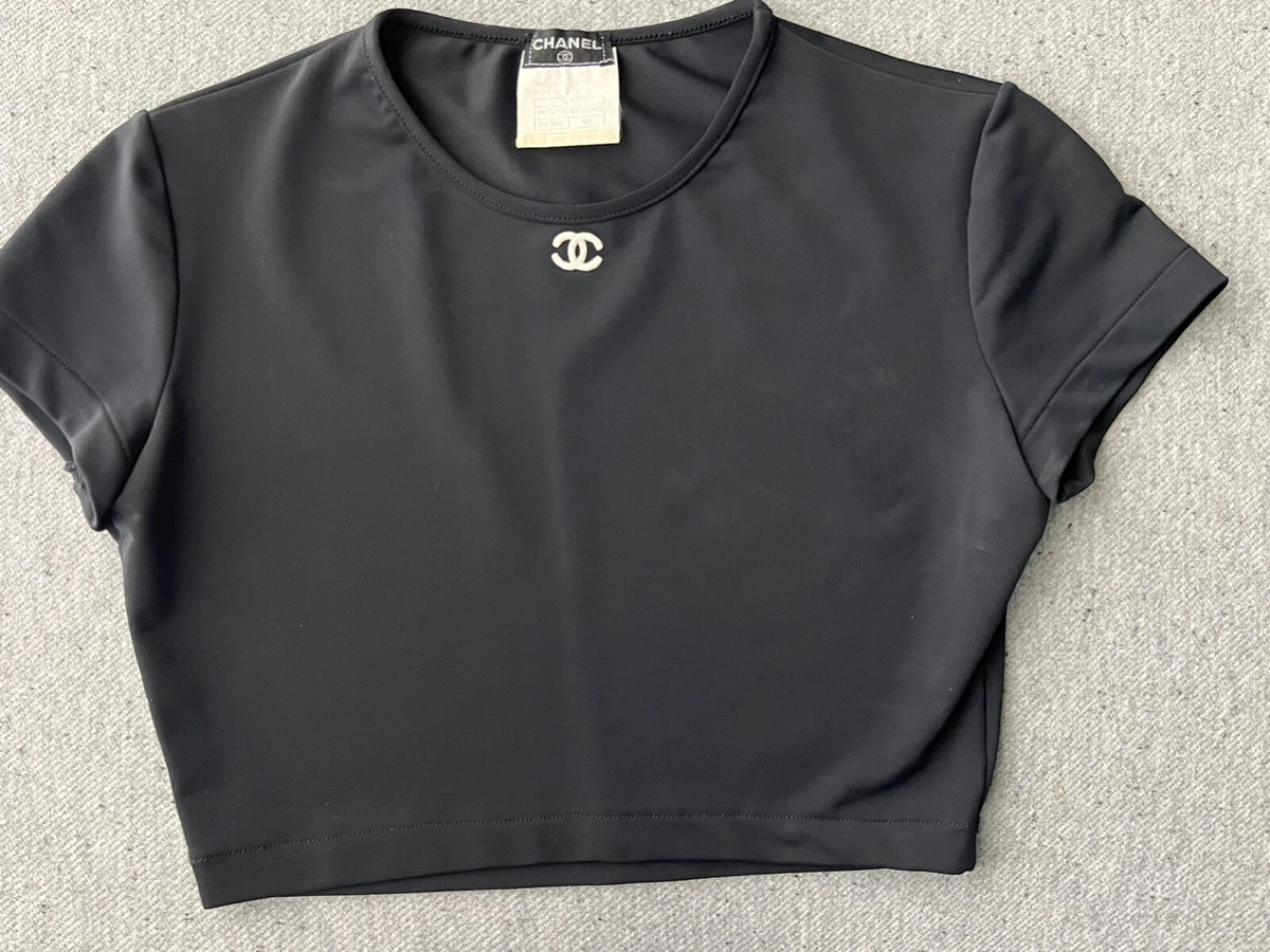 chanel vintage crop top