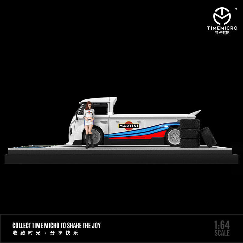 JAN 2024 TM 1/64 VW VOLKSWAGEN T1 PICKUP MARTINI NO FIGURE