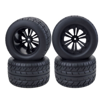 4PCS ZD Racing RC Rally Monster Tires & Wheels for HPI HSP 1/10 Off Road Truck