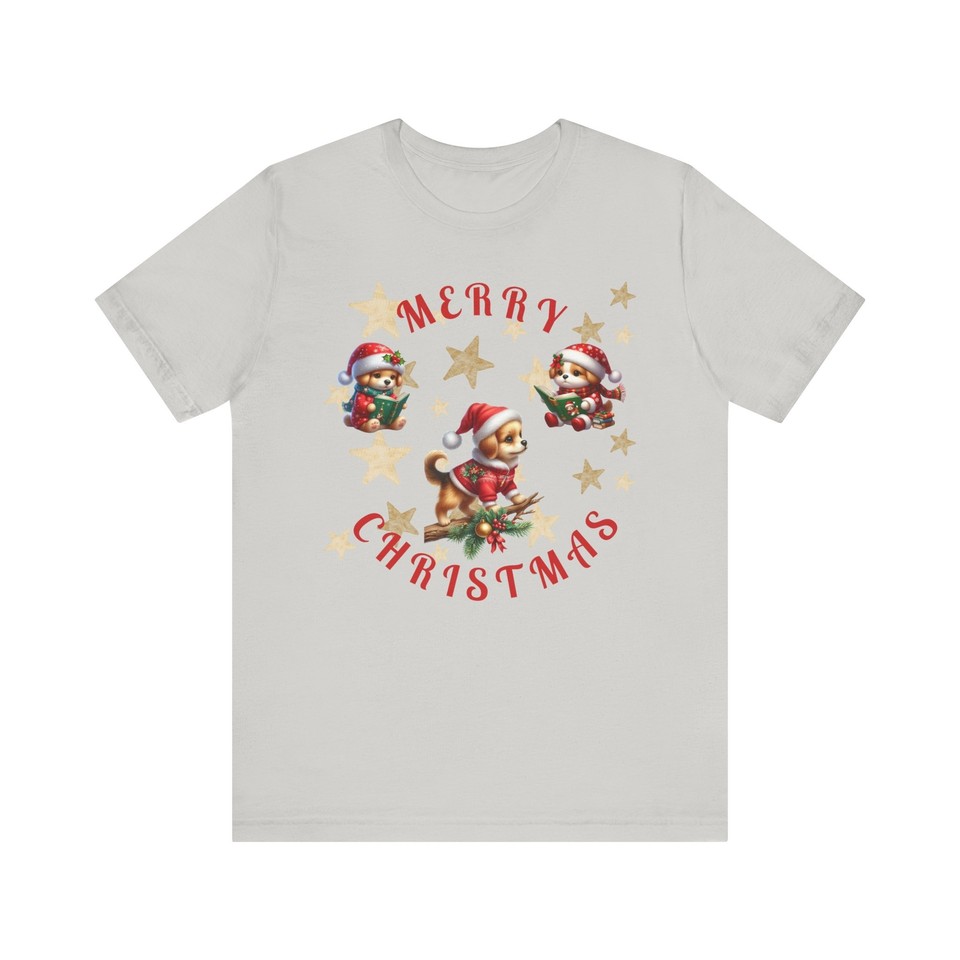 Merry Christmas Dog TShirt, Holiday Tee, Christmas Gift, Pet Lover