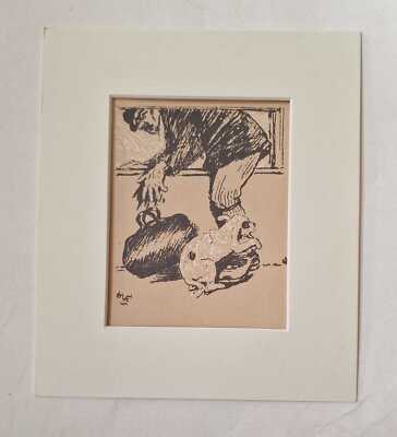 CECIL ALDIN 'Dog Day' Mounted Illustration - Book Plate Reproduction 6