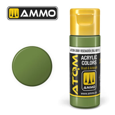 Ammo MIG ATOM-20081 - ATOM COLOR ResedagrÃ¼n RAL 6011 20ml - Neu