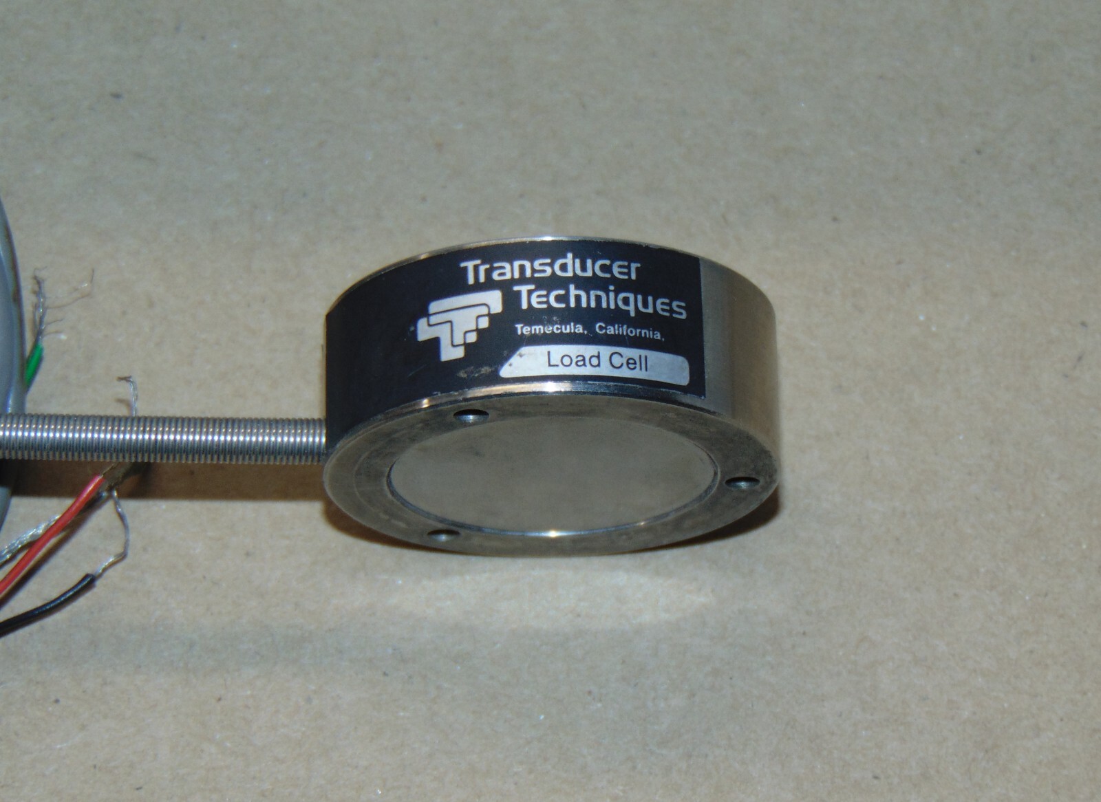 TRANSDUCER TECHNIQUES LBC-10K LOW PROFILE LOAD CELL 10,000LBS Quantity Available