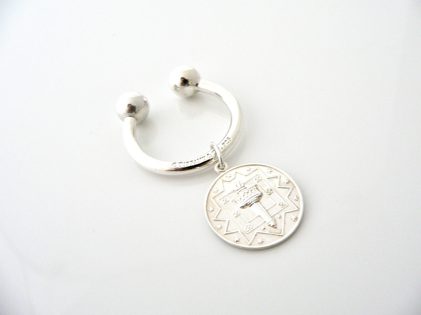 Tiffany & Co Liberty Key Ring Fire Freedom USA Keychain Cool Love Gift T and Co