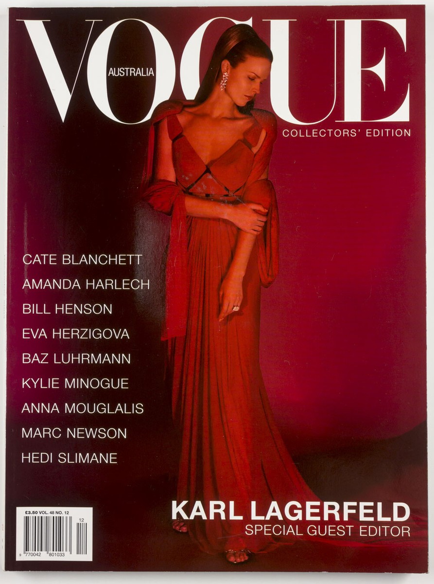 KARL LAGERFELD Kylie HEDI SLIMANE Vogue Australia 2003 December