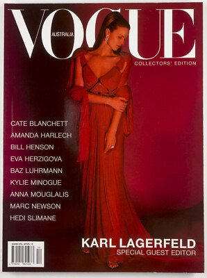 KARL LAGERFELD Kylie HEDI SLIMANE Vogue Australien 2003 Dezember CATE Bill Henson