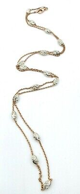 Details about   2-reihige Necklace Silver 925 Y Chain 44 cm himbeerkette with Tassel Pendant show original title