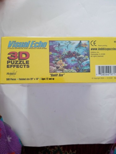 Visual Exho 3D Puzzle Sunlit Sea 20x16" 500 pieces New - Imagen 6 de 7