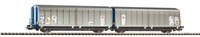 Piko 58299, 2Tlg. Set GroßRaumschiebewandwagen, Transwaggon, Neu & Ovp, H0