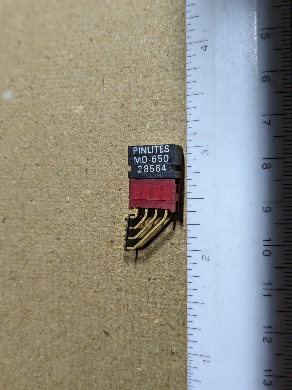 NOS Pinlite MD-650 7 Segment Display – Gold Leads