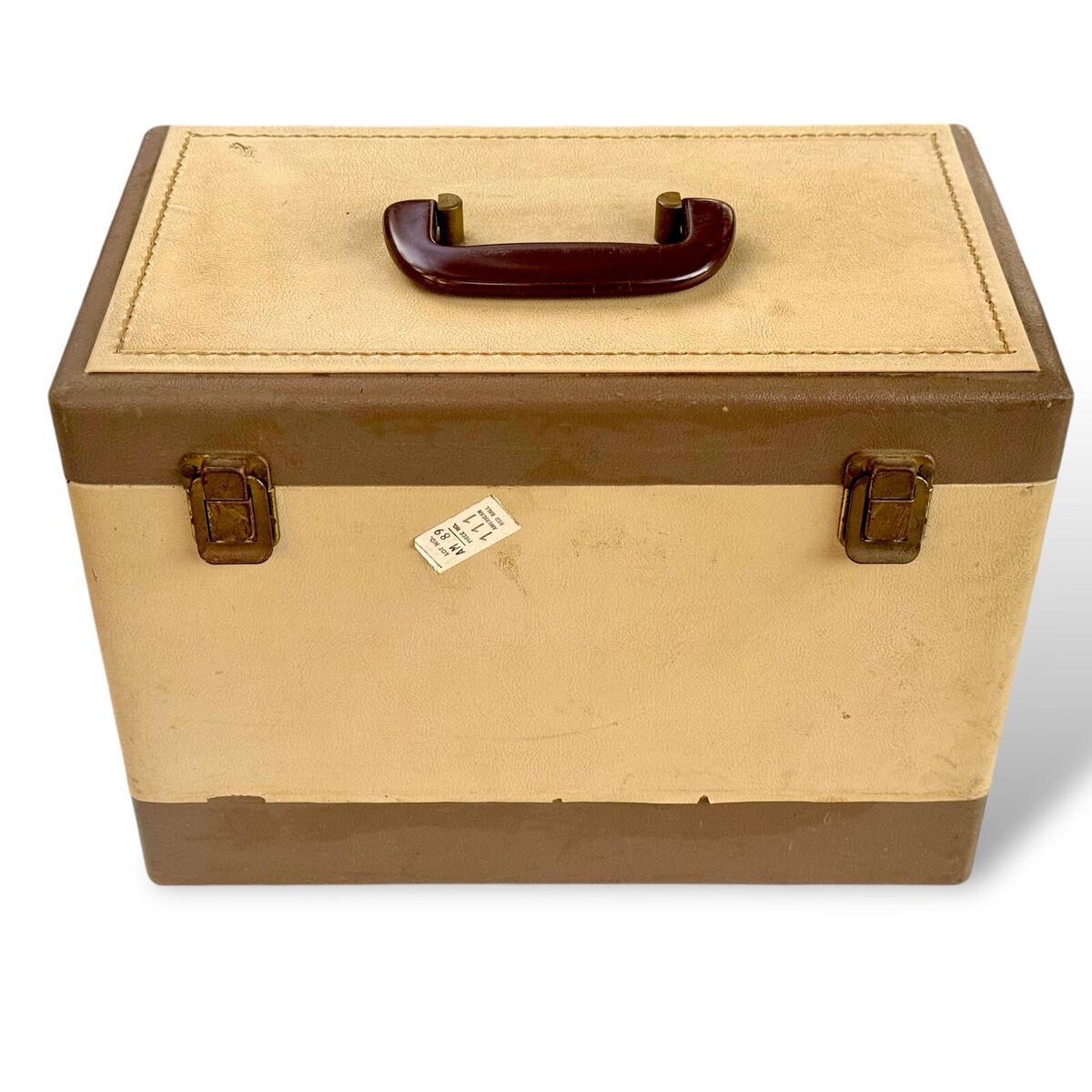 Rare 1961 Singer Tan Featherweight 221J Sewing Machine Case Rare 1961 Singer Tan Featherweight 221J Sewing Machine Case