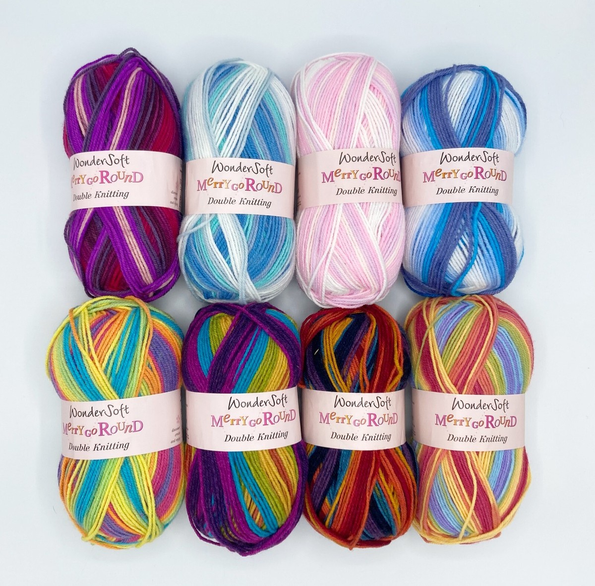 Wonder Knit Self Patterning Wool Knitting Yarn Crochet Yarn