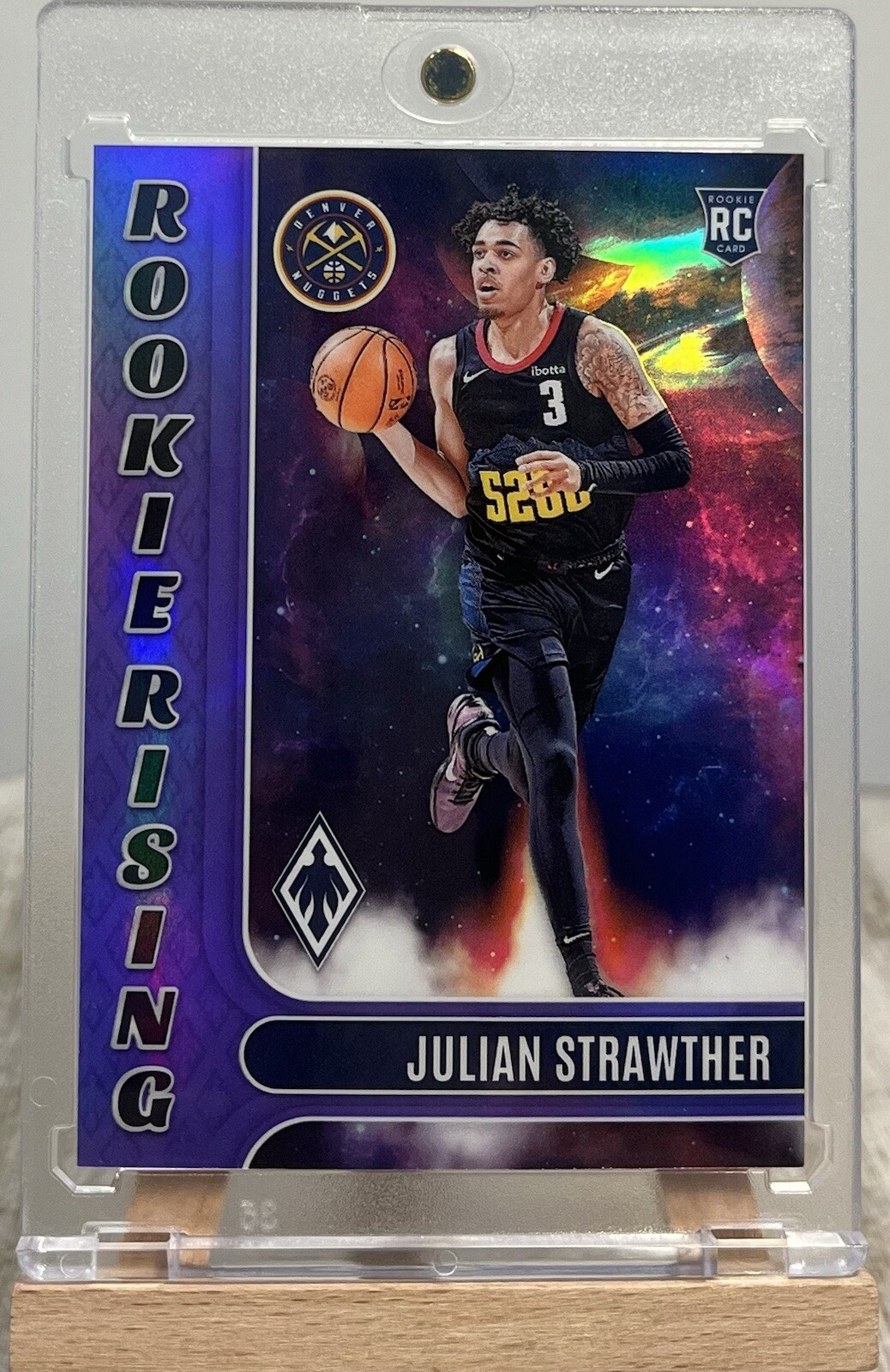 2023-24 Panini Phoenix - Purple Rookie Rising #22 Julian Strawther /75