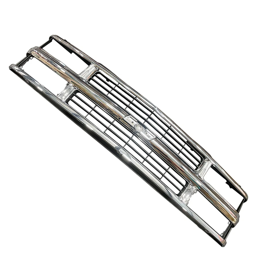 For 94-98 Chevy C/K 1500 2500 3500 Truck Composite Chrome Grille w/Black Insert Foto 2 de 4