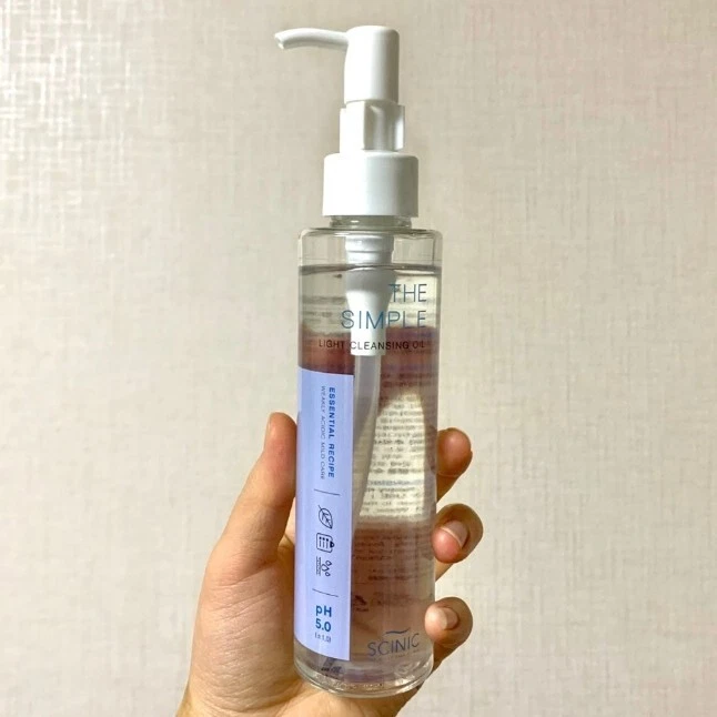 SCINIC The Simple Light Cleansing Oil 150ml VEGAN Makeup Cleanser K-Beauty NEW - Image 3 of 4