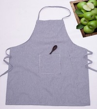Striped Cooking Apron with Pocket for Man and Women 100 Cotton