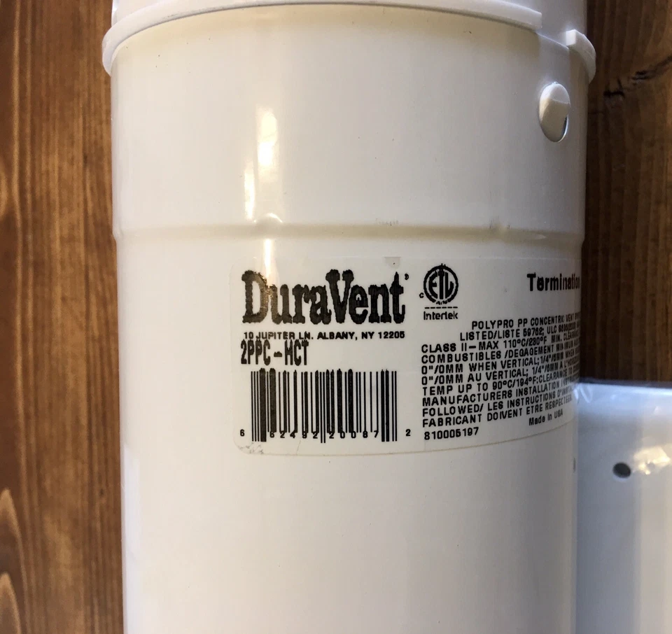 DuraVent 2" PolyPro High Efficiency Gas Boiler Concentric Direct Vent  Kit, - Image 2 of 3