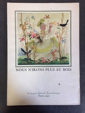 MENU : Paquebot LIBERTÉ - Nous n'irons plus au bois
