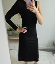 Zara Long Black Dress, Half Sleeve, Evening Cocktail Party Business Dress BNWOT