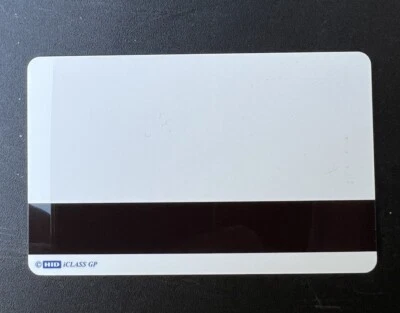 HID 2003NG1NN iCLASS 32K/2 NON-PRGMD F-GLOSS B-GLOSS NO#, NO SLOT W/MAG