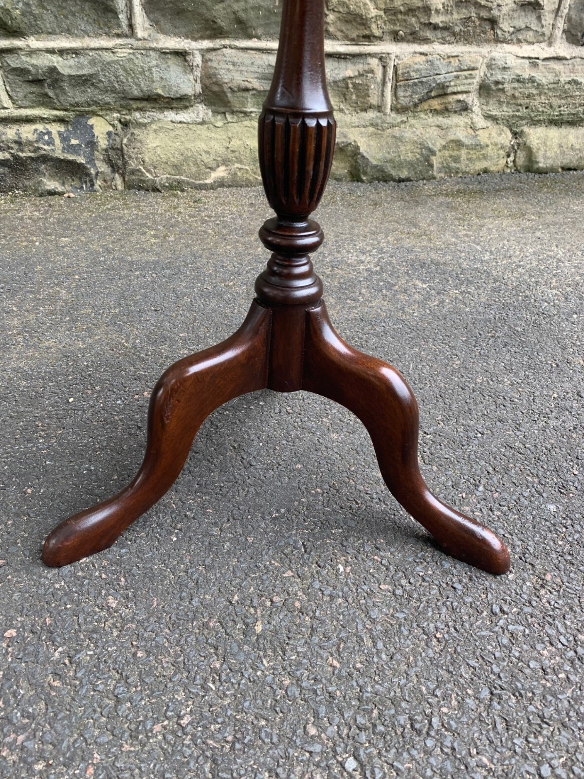 Antique Inlaid Mahogany Tripod Wine Table eBay