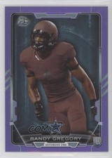 2015 Bowman Rookies Purple Rainbow Foil Randy Gregory #6 14pi