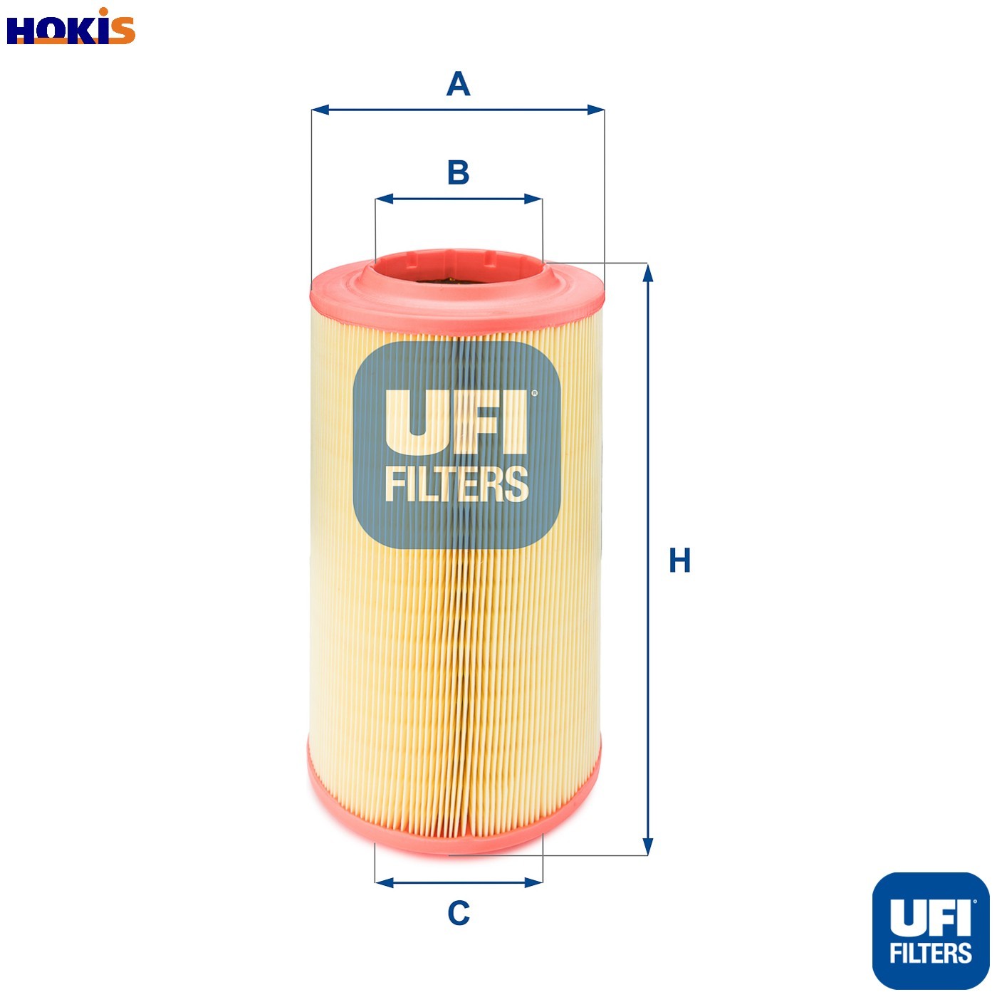 Air filter Filter Insert 27.628.00 UFI for FIAT PEUGEOT CITROËN - Image 5