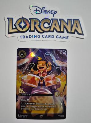 Disney Lorcana Winterspell Enchanted Lilo Rock Star Lilo and