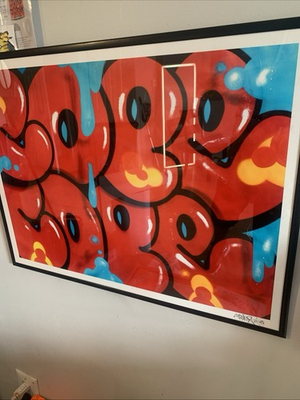 #ad graffiti art original signed COPE2 Dripping Tags COA INCLUDED SOLD OUT LMTD @40 $160.00