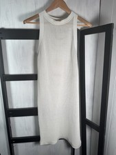 Solid & Striped White Sheer Stretch Knit Mesh Sheath, Size Medium, Sexy & Mint!!