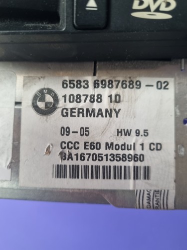 BMW 5 E60 E61 CCC CD Professional Sistema di navigazione 6987689 DEFEKT!!!! - Imagen 4 de 5