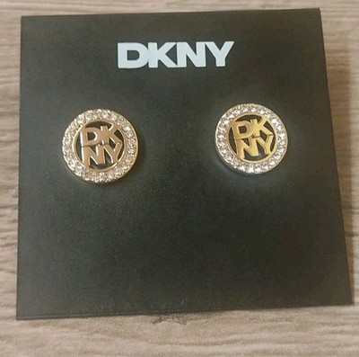 DKNY Ohrstecker neu mit Strass   Elegante, glänzende Schmuckstücke Damen