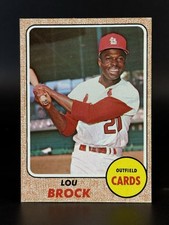 1968 Topps - High # Lou Brock #520 Bold Beautiful! Photo Is  amazing!! NRMT+
