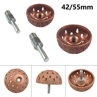 Tire Repair Tool Buffing Wheel Grind Head Round Shank Bowl Type Carbide ...