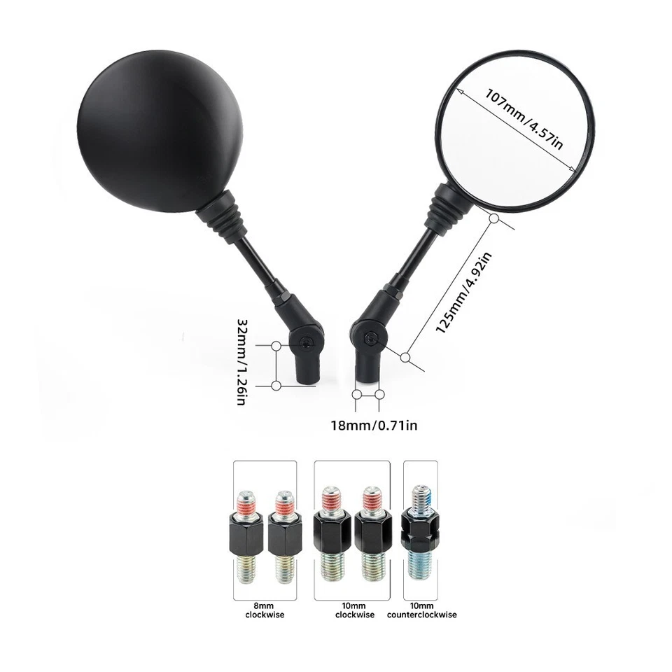 Espejos retrovisores para moto Yamaha XT250 XT225 Serow XT660R XT660X XT660Z Foto 2 de 4