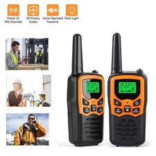 2Pcs Set Long Range Walkie Talkie 8 km Two Way Radio Handheld 22 Channels UK