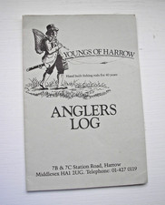 VINTAGE ANGLERS LOG. YOUNGS OF HARROW, MIDDLESEX.  UNDEFACED GOOD CONDITION