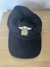 Disney Star Wars Mandalorian Baby Yoda Grogu Hat Baseball Cap Black Adjustable